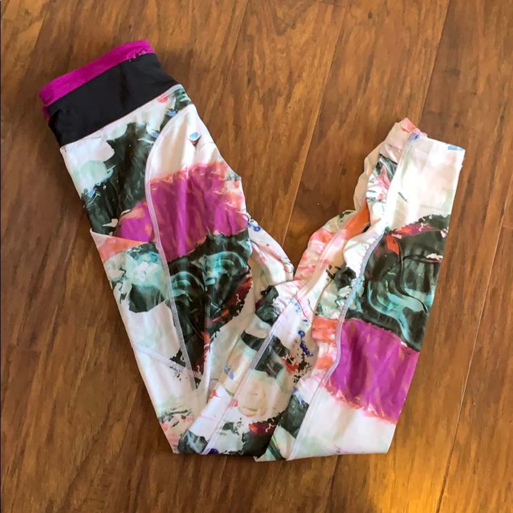Multicolor Watermarble Lululemon Leggings